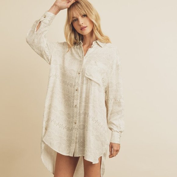 NWT Oversized shirt dress - Picture 5 of 12